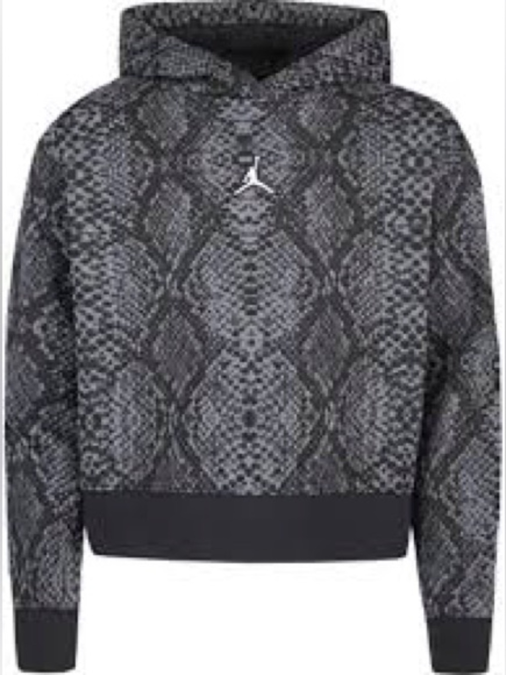Jordan Essentials Snake Pullover Boxy Crop Hoodie